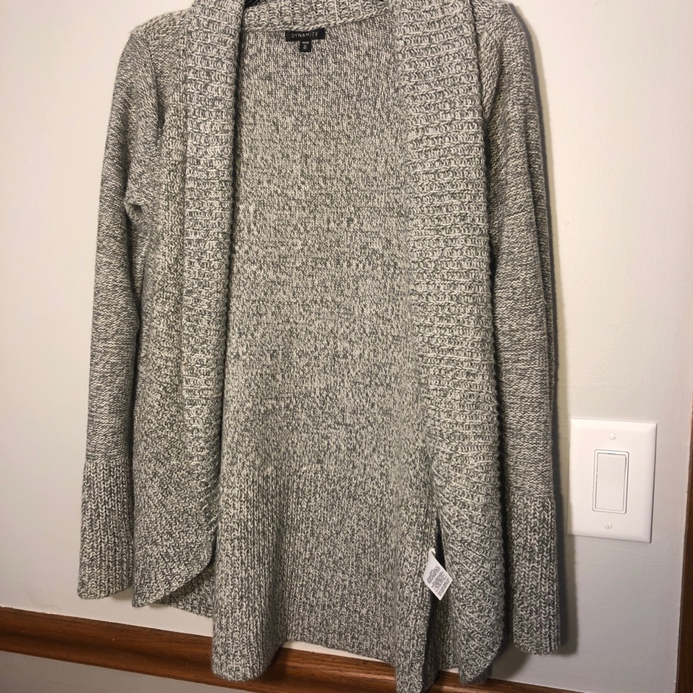 Dynamite Acrylic Grey Cardigan